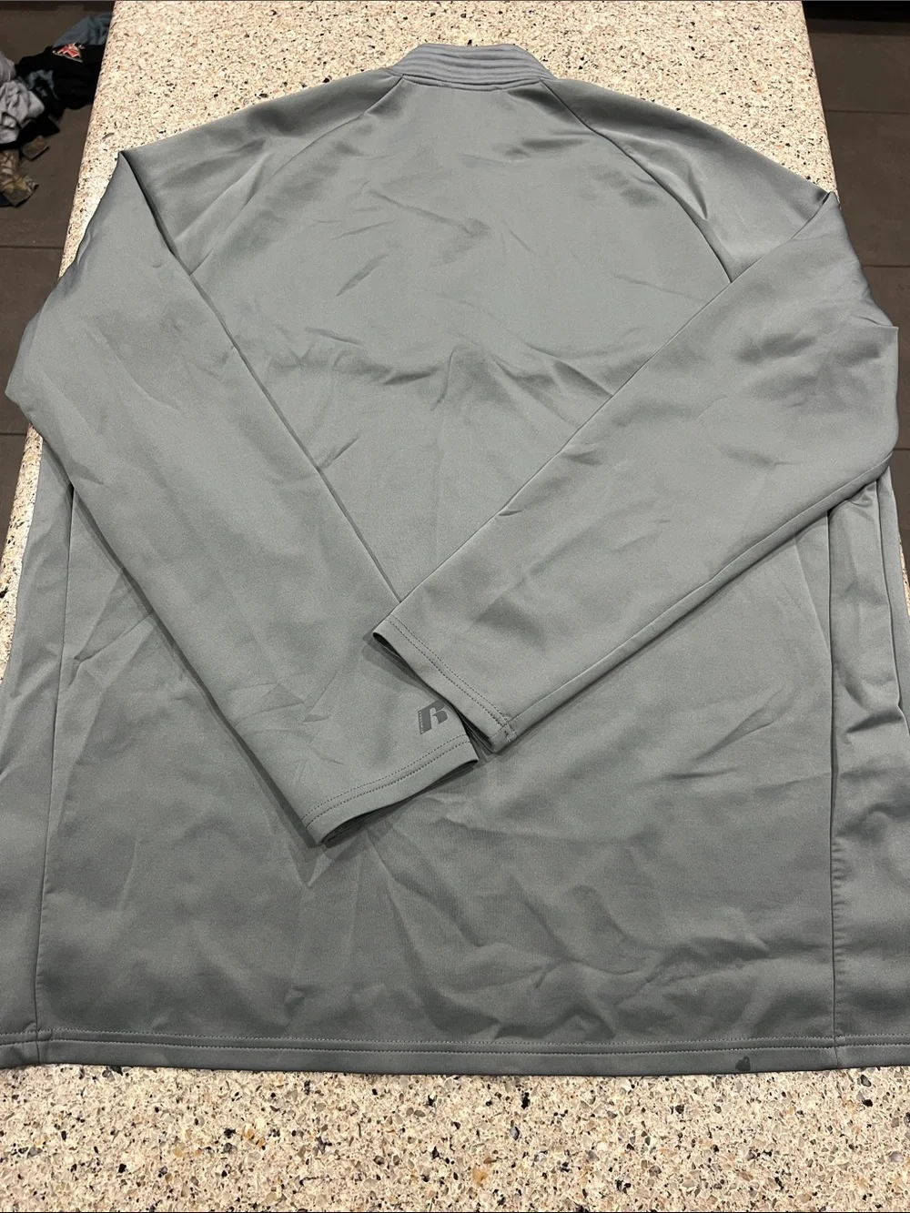 Men's Half-Zip Performance Pullover Jacket - Gray Russell training fit XL z24